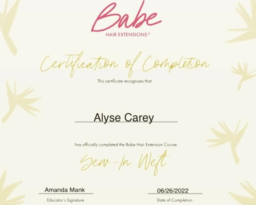 Babe Extension Certification